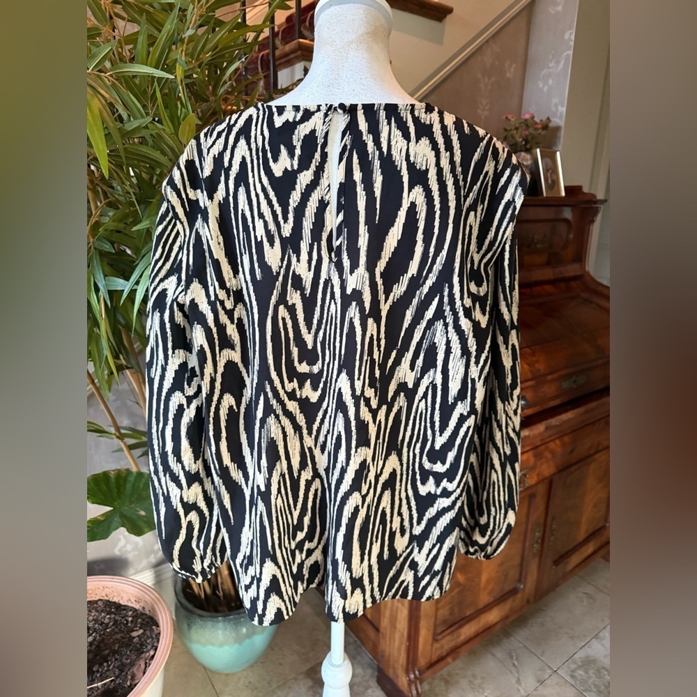 Who What Wear ladies NWOTXL Animal, print blouse lightweight - Picture 7 of 12